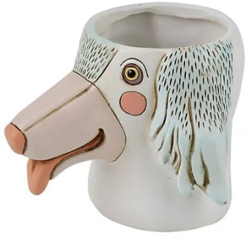Allen Designs Planter - Baby Dog - White