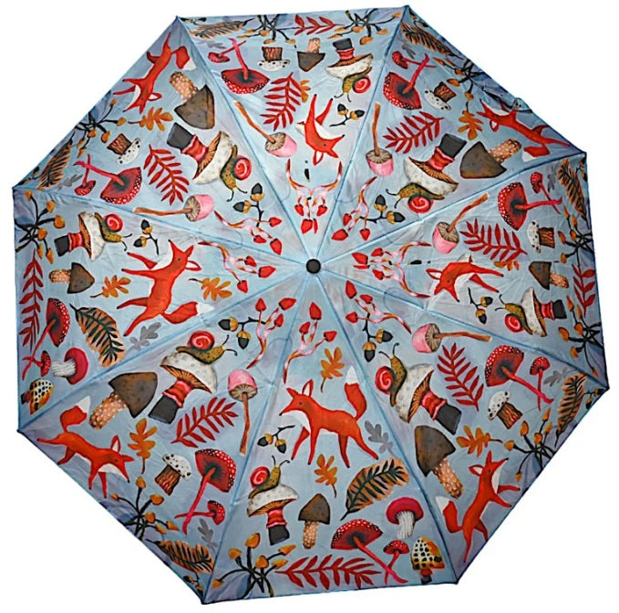 Allen Designs Umbrella - Fox and Mushroom