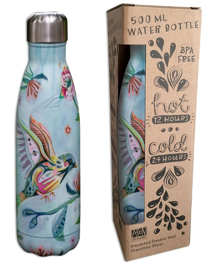 Allen Designs Double-Wall Insultated Water Bottle - Bird
