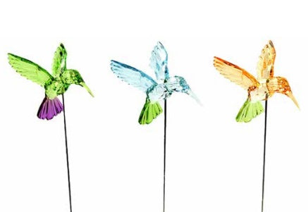 Acrylic Hummingbird Stake