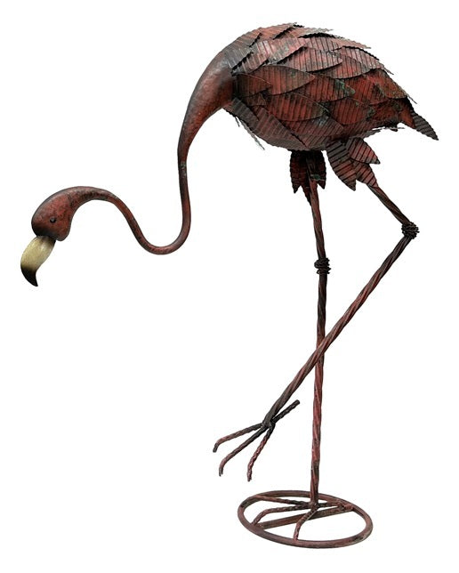 Flamingo Statue - Rustic Colour
