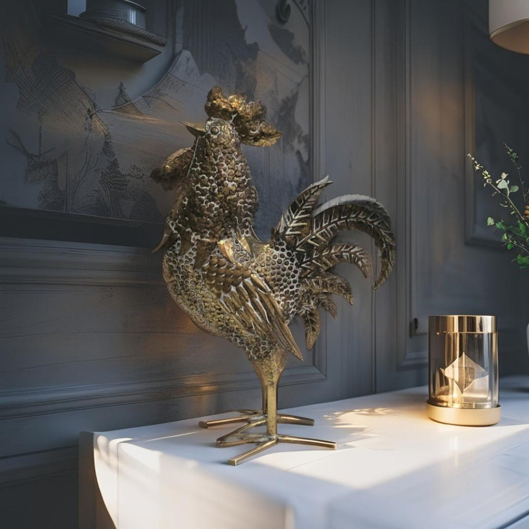 Proud Chick Statue - Lustre Gold