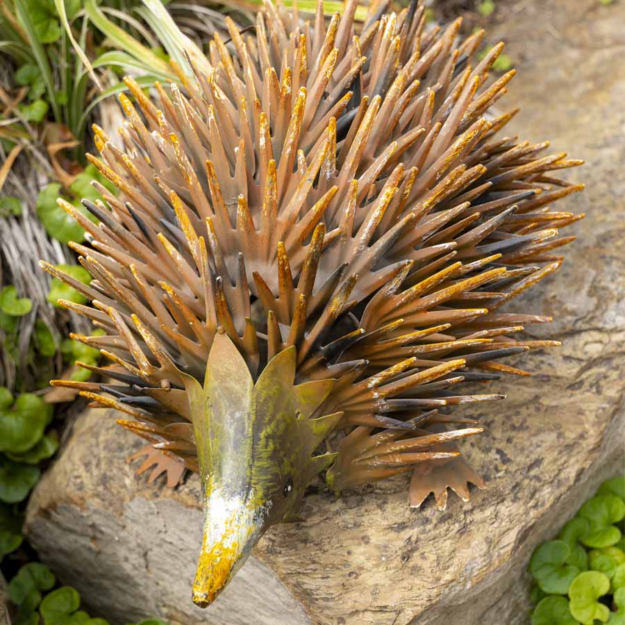 Hedgehog Statue - Rustic