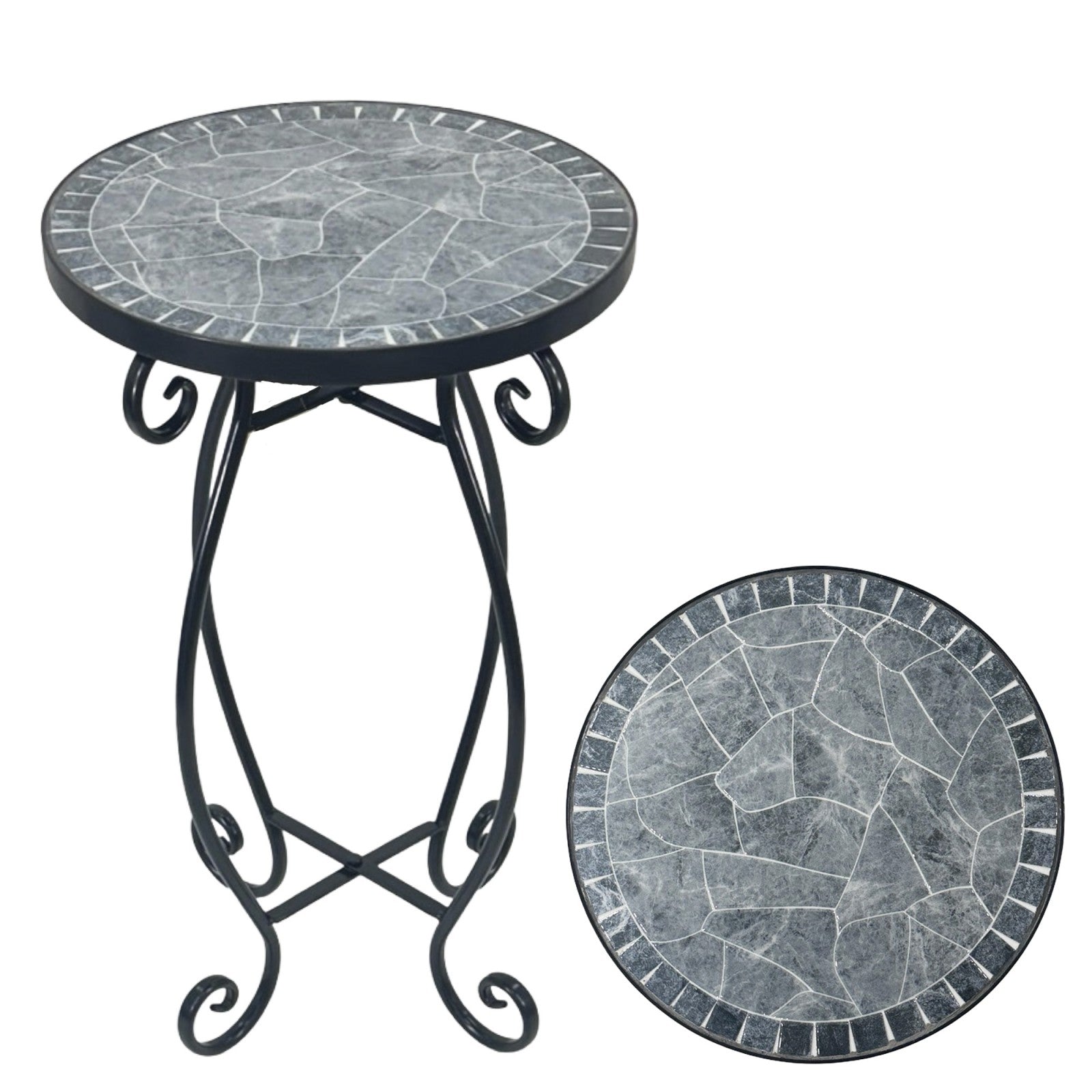 Grigio Mosaic Plant Stand