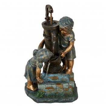 Boy And Girl Pump Water Feature
