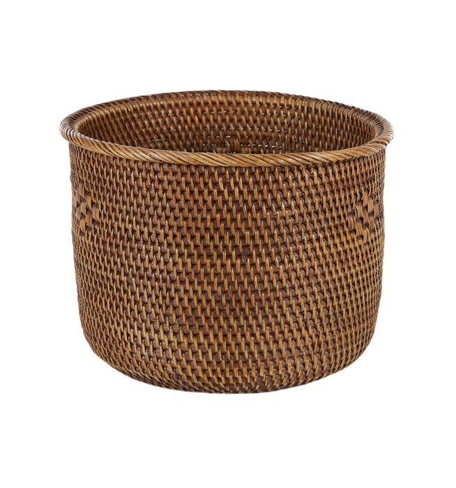 Averil Rattan Basket Planter Natural