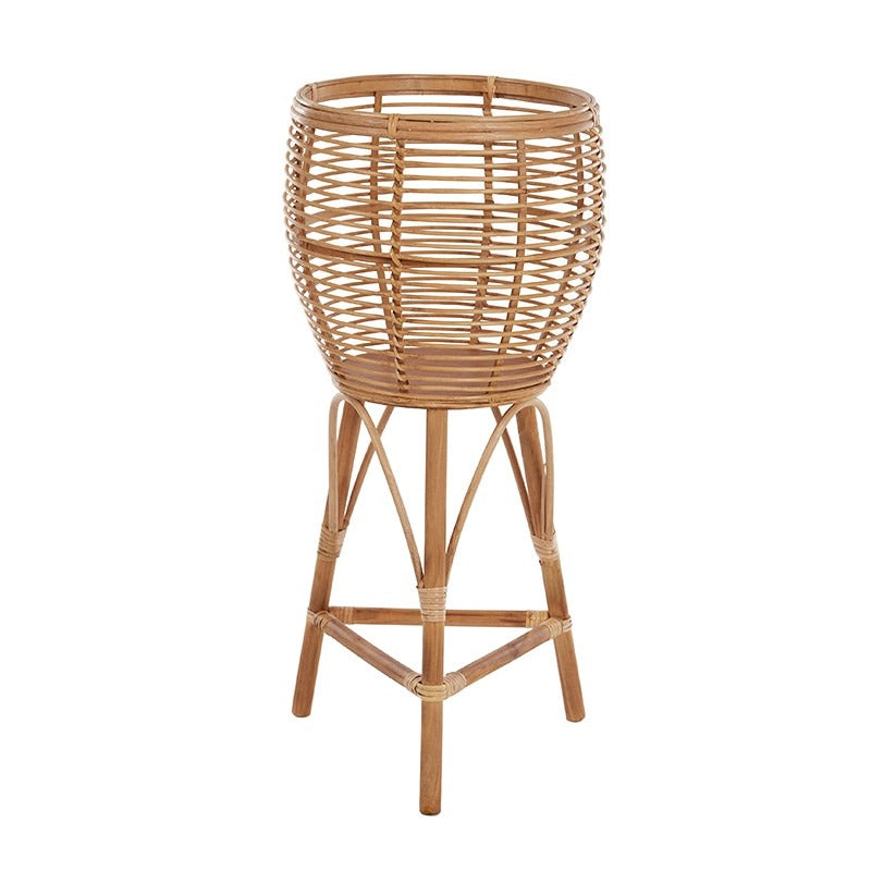 Amiri Rattan Planter Stand Natural