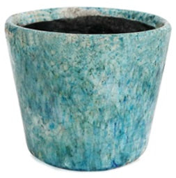 Vintage Blue Glaze Planter
