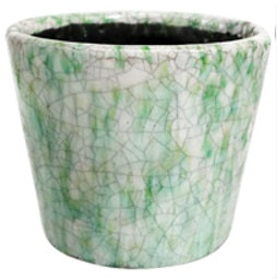 Vintage Green Glaze Cover Pot