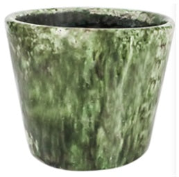 Vintage Green Glaze Cover Pot