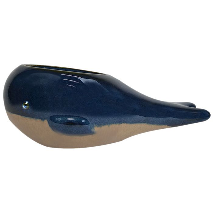 Wally Whale Ceramic Planter