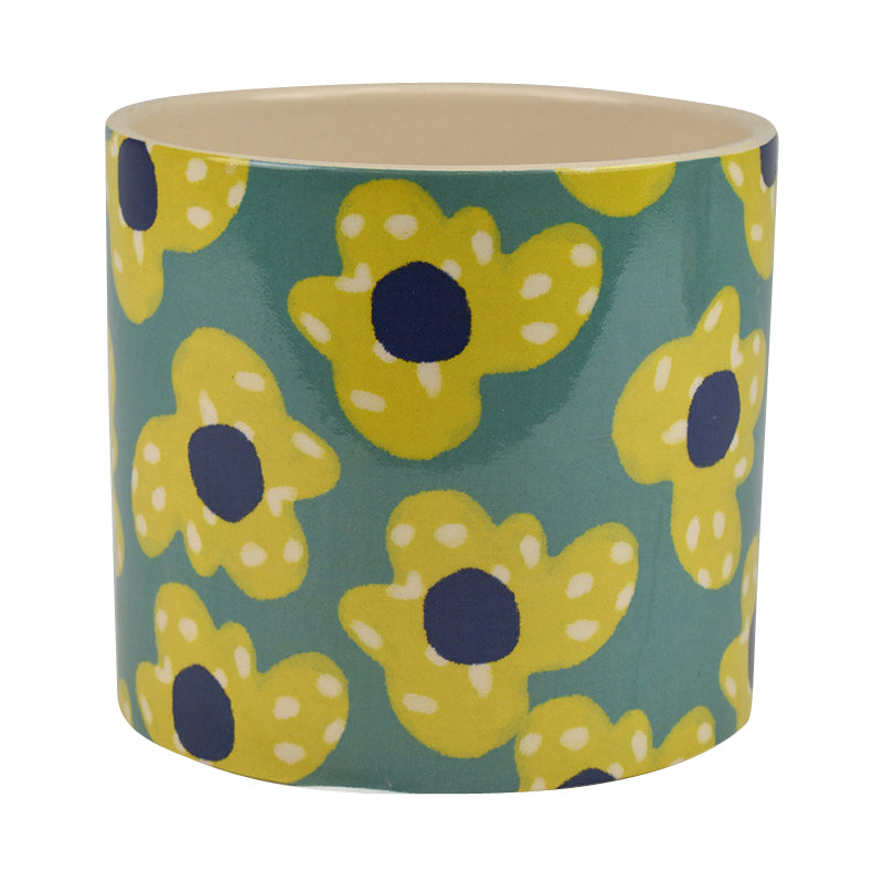 Poppy Gold Ceramic Pot