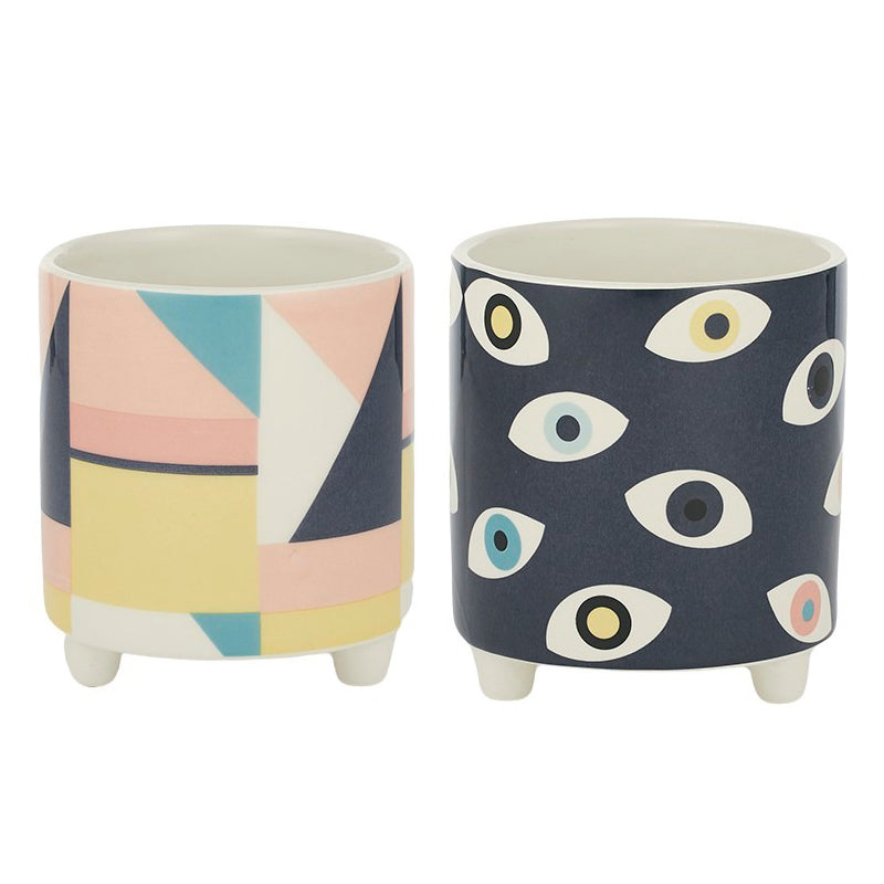 Mata Ceramic Footed Pot