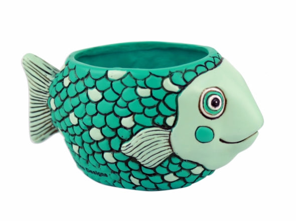 Baby Fish Planter - Teal