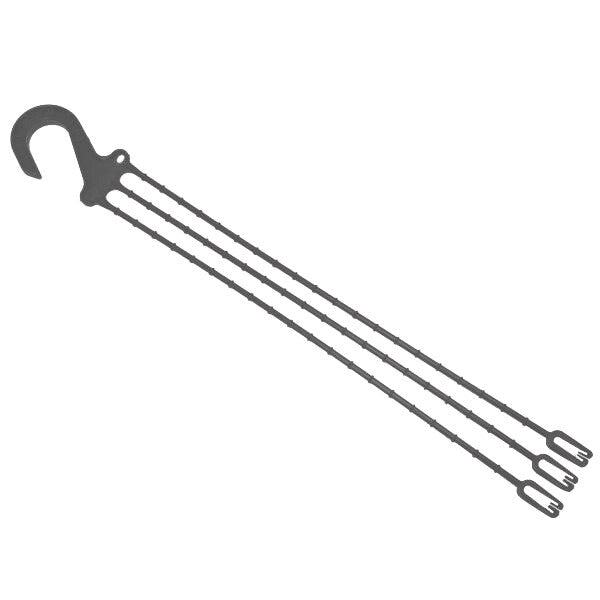 Plastic Hanger Clasp Hook Slate Grey