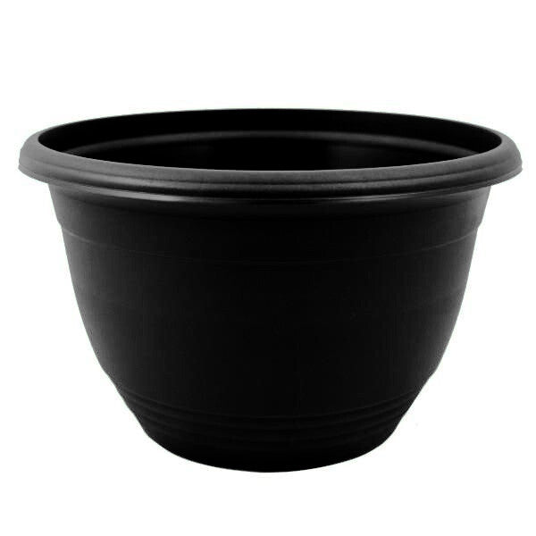 Plastic Hanging Basket Saucerless Black