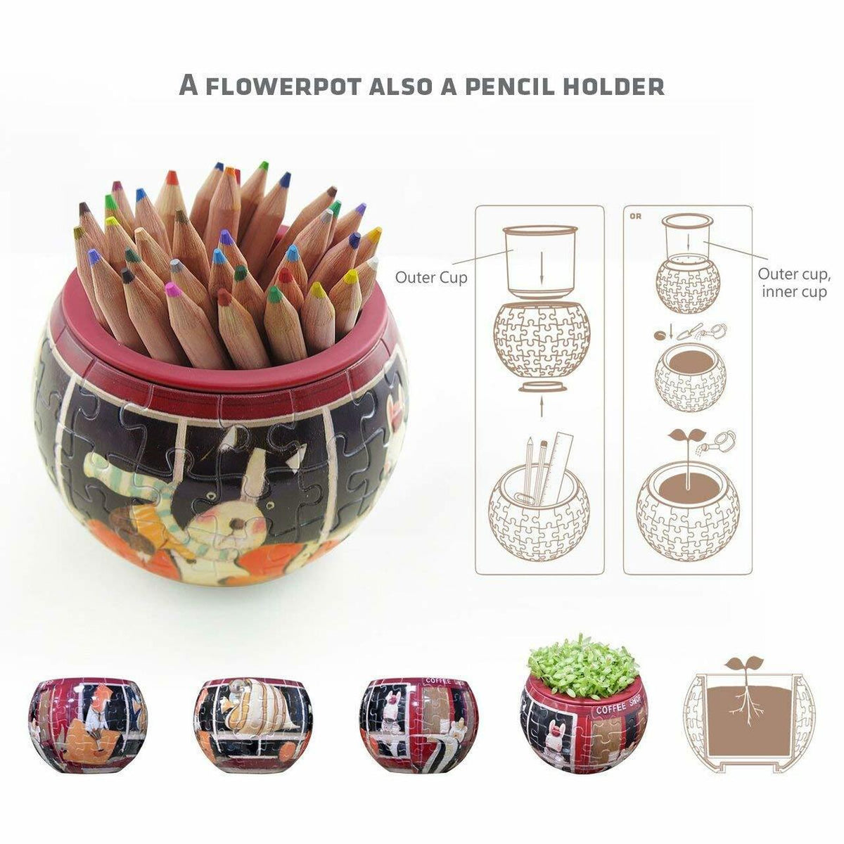 Puzzle Pot Danish Folklore