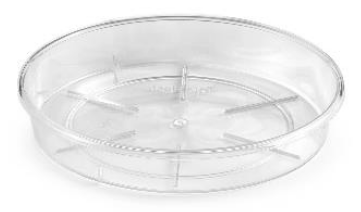 CLEAR PLASTIC SAUCER