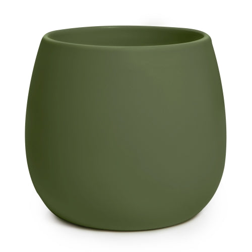 Egg Cover Pot - Matt Dark Green