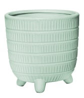 Kora Footed Pot - Sage