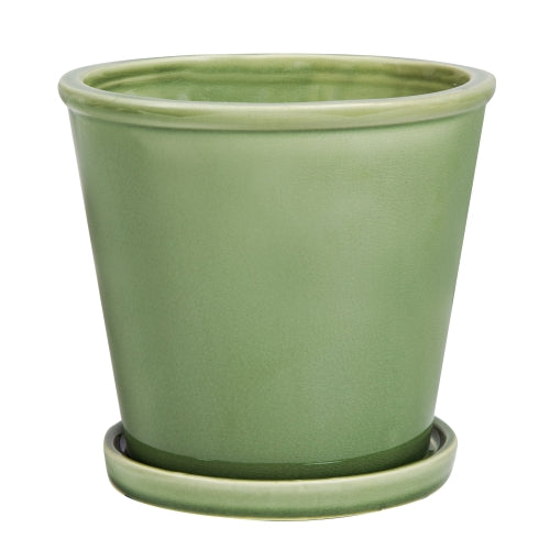 Kaba Pot With Saucer Sage