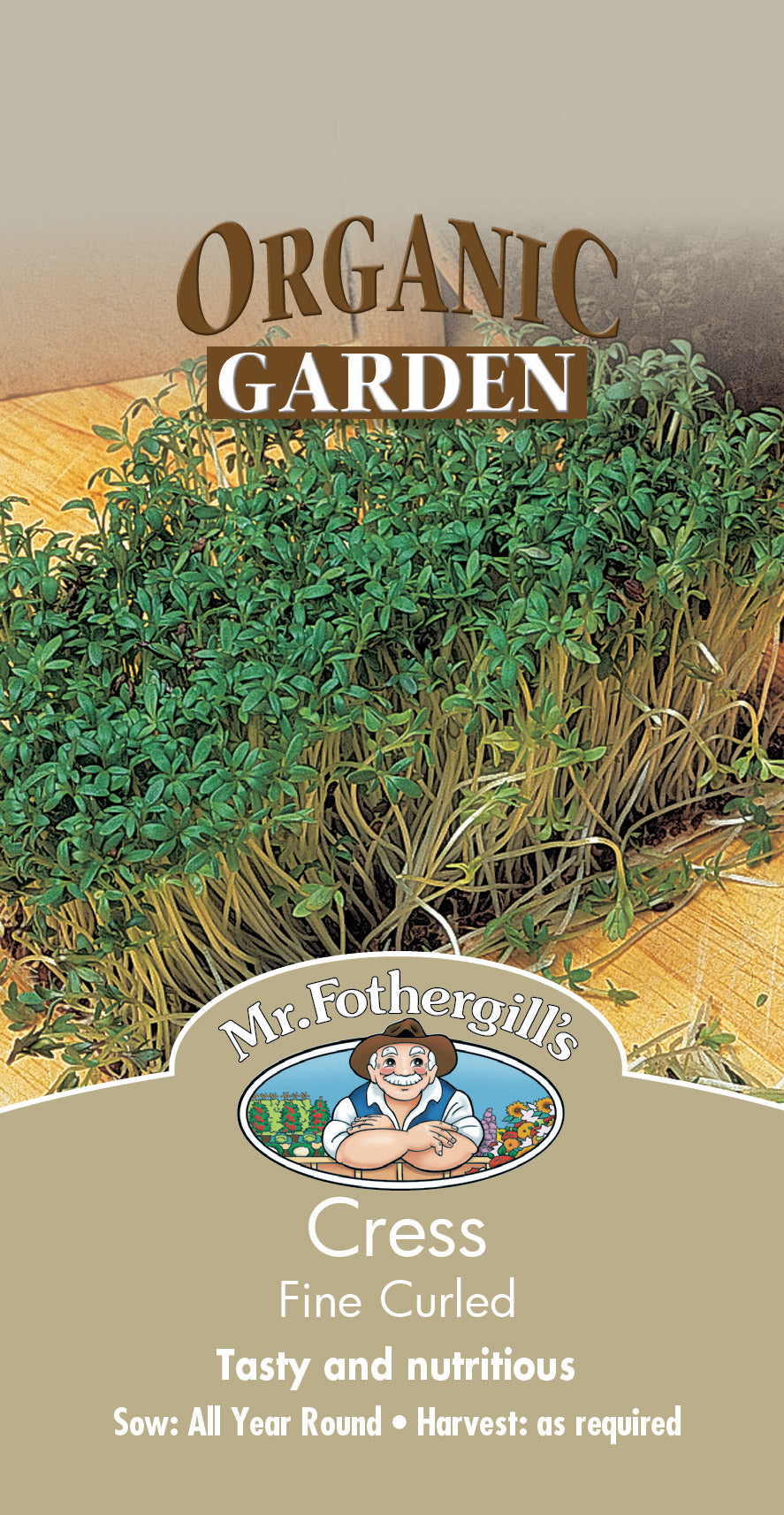 Seeds D Cress Fine Curled Organic