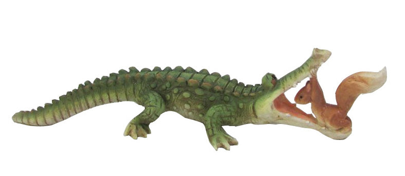 Crocodile With Brave Squirrel