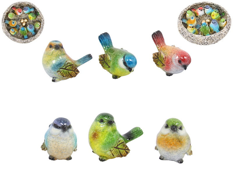Marble Birds In Nest