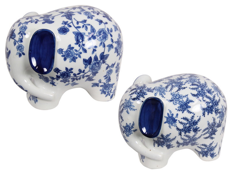 Blue Willow Elephant