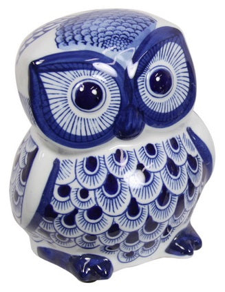 Blue Willow Owl