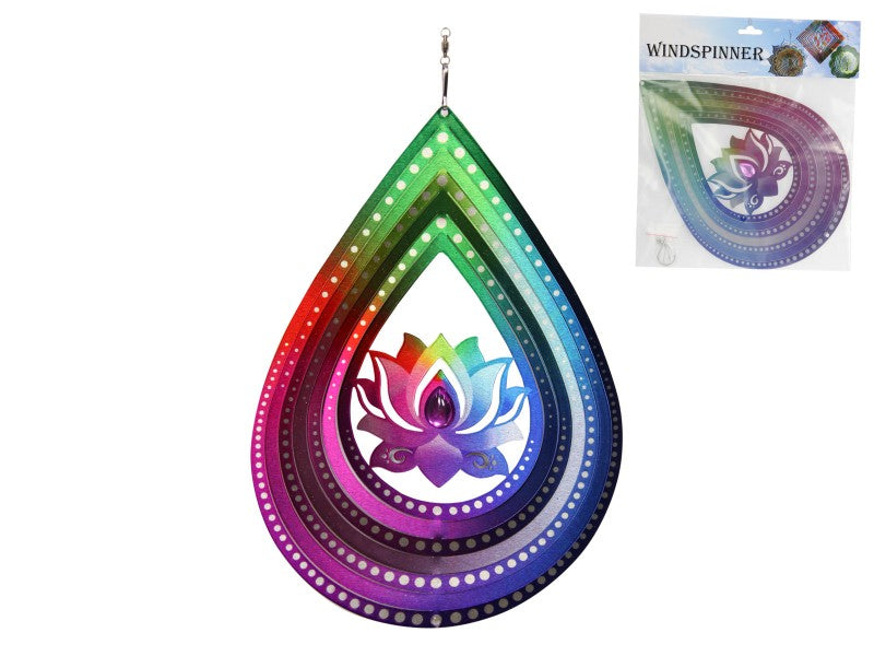 Spinner - Teardrop Chakra Lotus Flower
