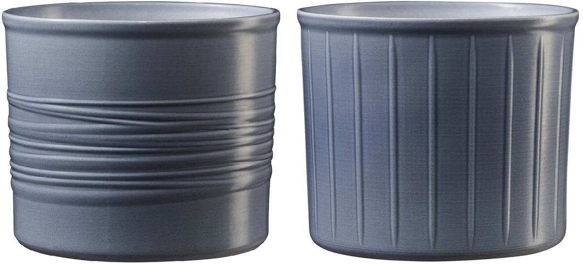 Laos Cover Pot Blue Grey