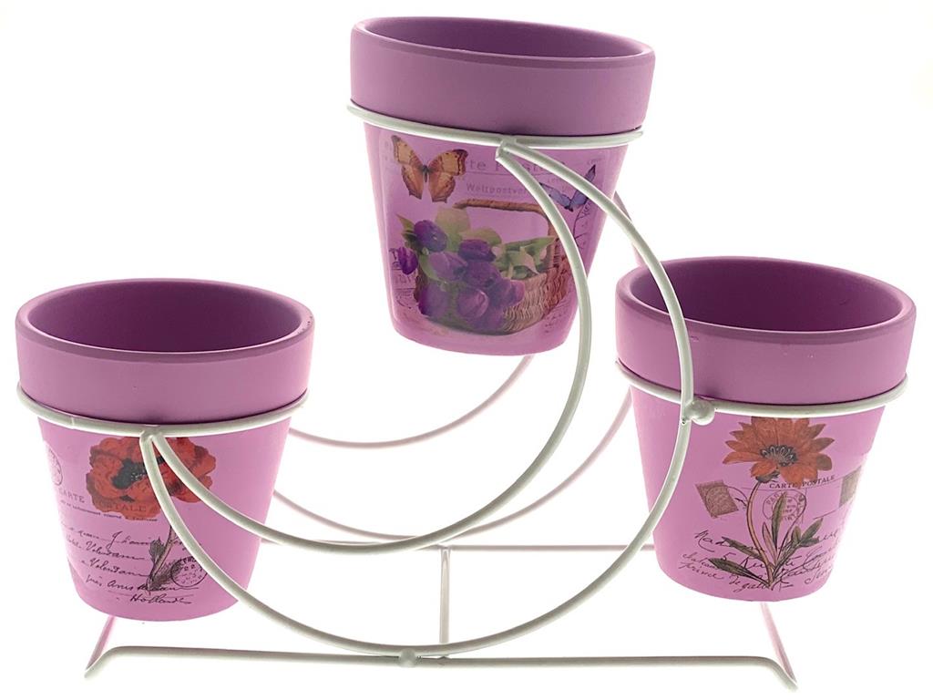 Three Moon Planter Mauve