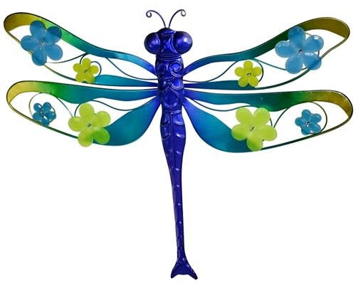 Dragonfly Metal Glass Wall Art