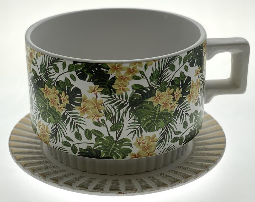 Tea Cup Planter Tropical