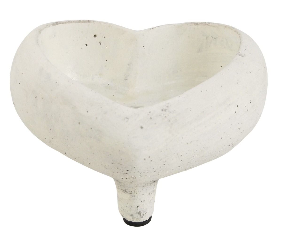 Love Heart Planter On Legs White