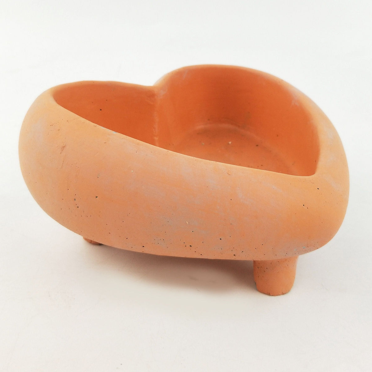 Love Heart Planter On Legs Terracotta