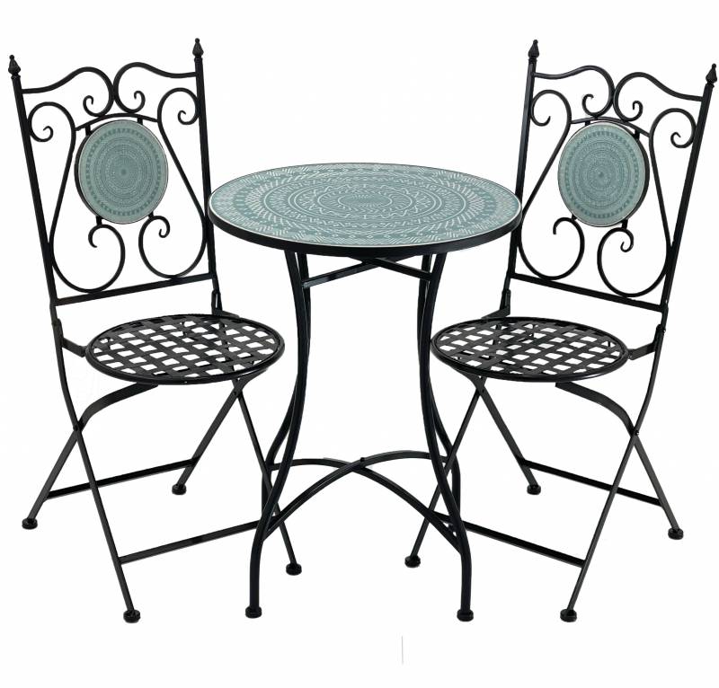 Athens Mosaic Table And Two Chairs