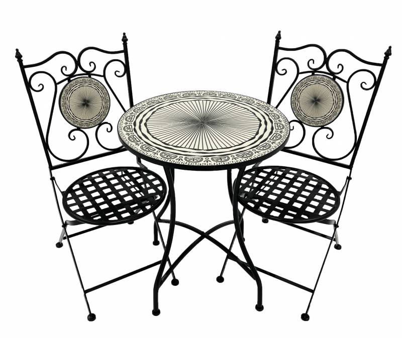 Hugo Mosaic Table And Two Chairs